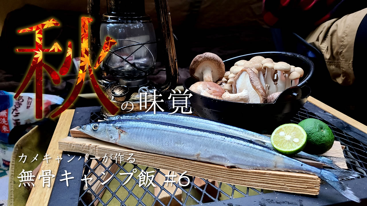 【無骨キャンプ飯】居酒屋の店長が山で秋の味覚を堪能する #6 /ASMR睡眠 自然音
